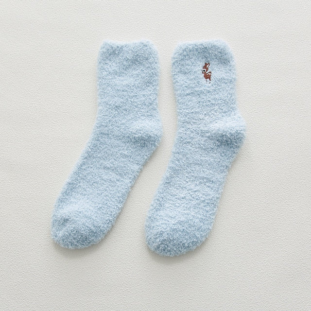 KAWAII FLUFFY High Ankle Socks
