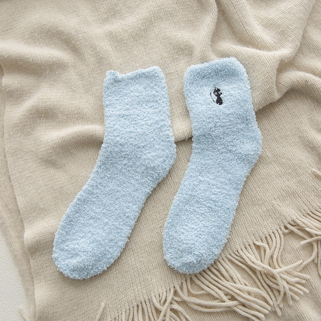 KAWAII FLUFFY High Ankle Socks