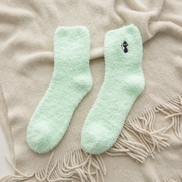 KAWAII FLUFFY High Ankle Socks