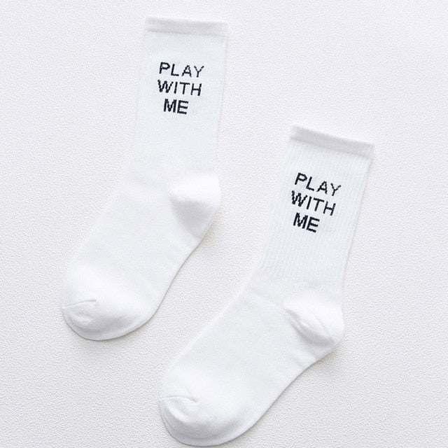PLAY  WITH ME High Ankle Socks