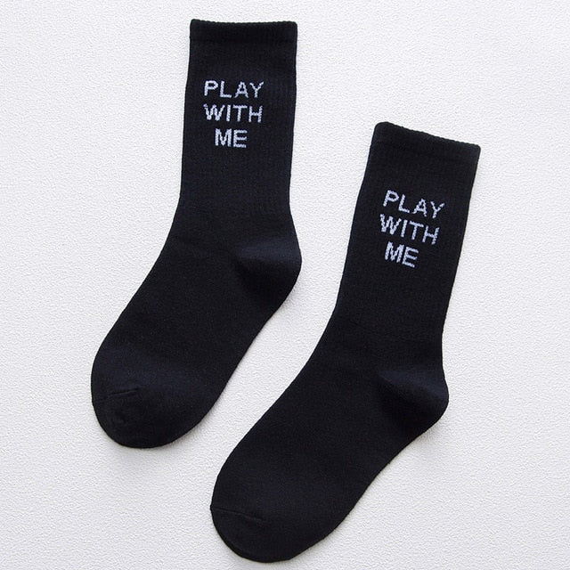 PLAY  WITH ME High Ankle Socks