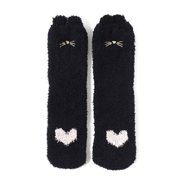 KAWAII FLUFFY High Ankle Socks