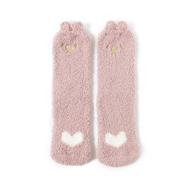 KAWAII FLUFFY High Ankle Socks